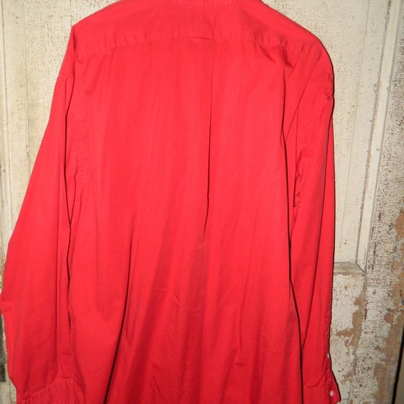 Ralph Lauren Polo Jeans Button Front Shirt Red Size XXL (F-46) - Picture 3 of 3